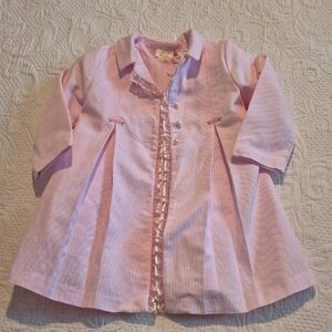Little Bitty girls size 4 dress and matching jacket, dress has defect Vintage